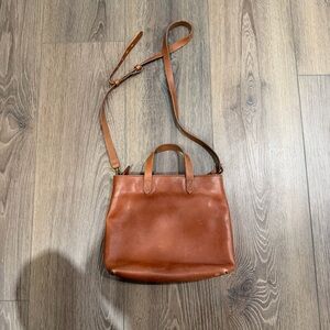 Madewell Chestnut Brown Small transport tote
